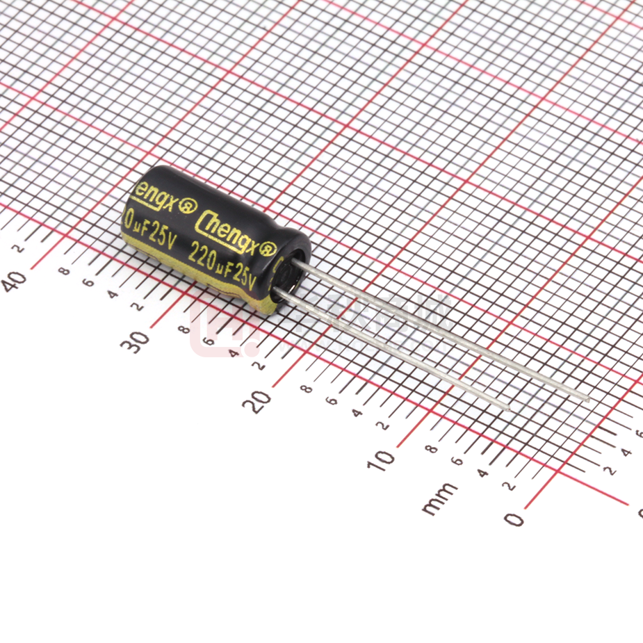 220uF 25V 黑高频 6.3*12