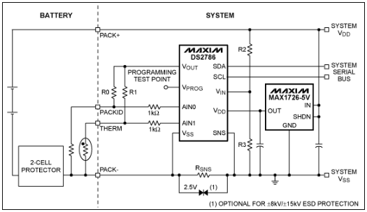 <b class='flag-5'>DS2786</b><b class='flag-5'>電池</b>電量計(jì)在2節(jié)<b class='flag-5'>電池</b>應(yīng)用的主機(jī)側(cè)使用