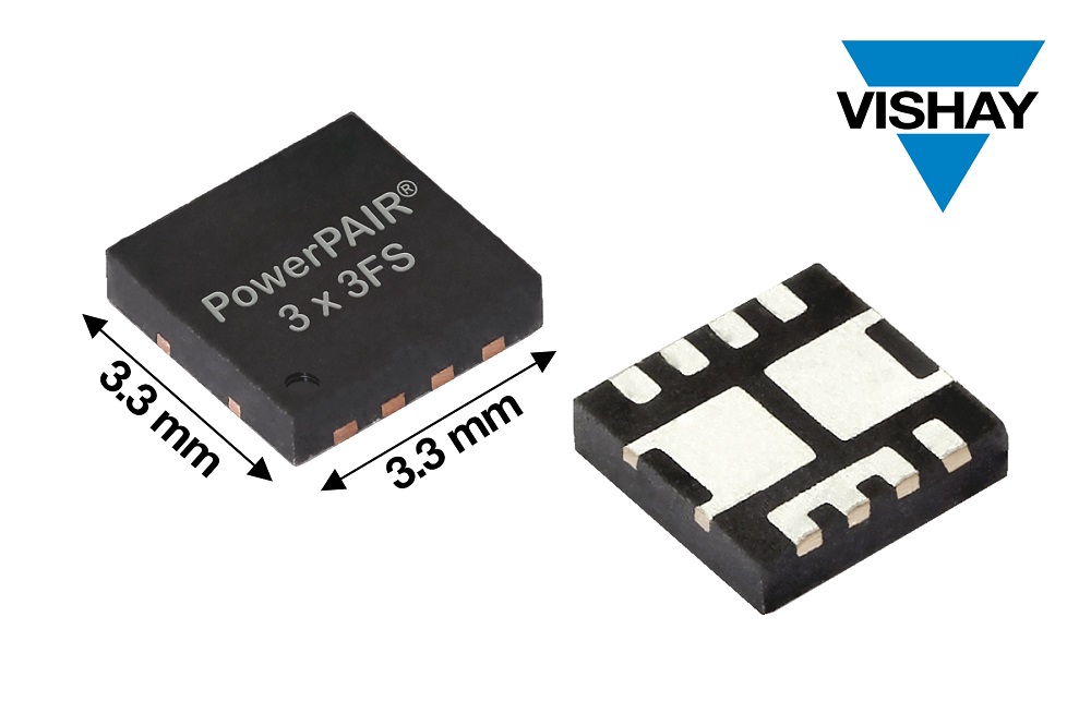 Vishay推出的新款對稱雙通道MOSFET可大幅節省系統面積并簡化設計