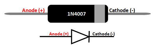 1N4007-二极管引脚排列图