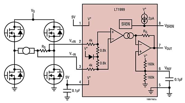 使用集成的双向电流检测放大器高效实现电流监控-双向放大器怎么调整8