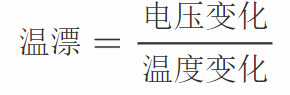 基準電壓溫漂的表達方式