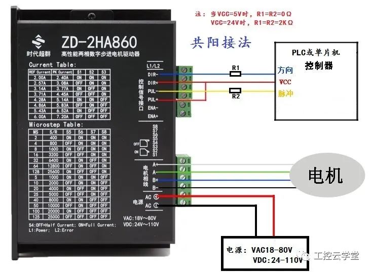 PLC与步进驱动器连接教程