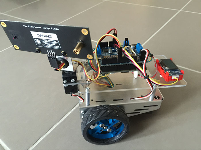 利用Parallax激光传感器制作Arduino激光机器人—第2部分