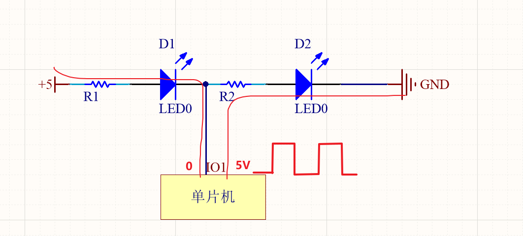 led