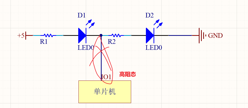 led