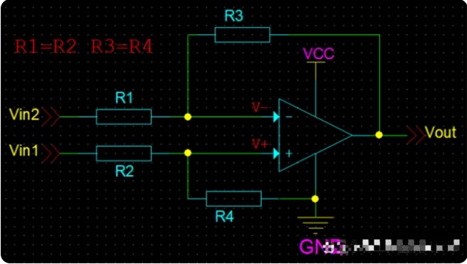 差分放大器的电路结构图及计算公式推导步骤