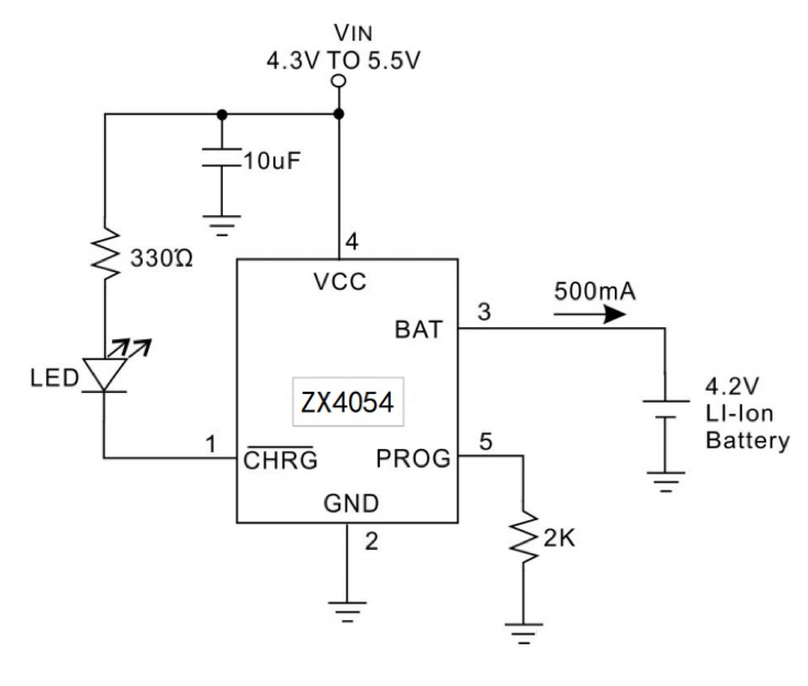 单节锂离子电池恒流/恒压线性充电器-DP4054特性及应用电路图