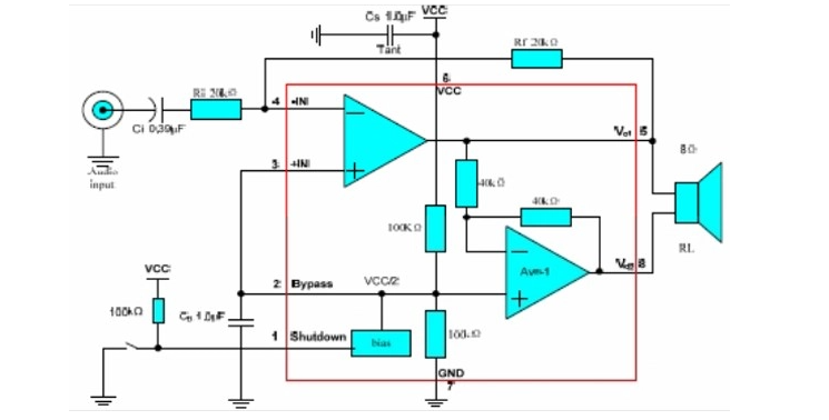 MD8002A音频放大器的电路/特点/应用