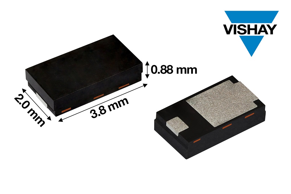 Vishay推出采用先進Power DFN系列DFN3820A封裝的額定電流高達4 A的標準穩壓器