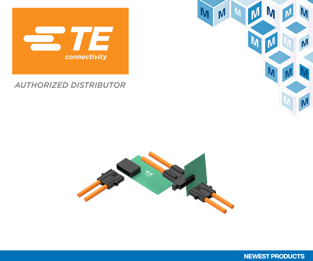 贸泽开售能为工厂自动化和机器人提供高电流容量的 TE Connectivity Dynamic D8000可插拔连接器