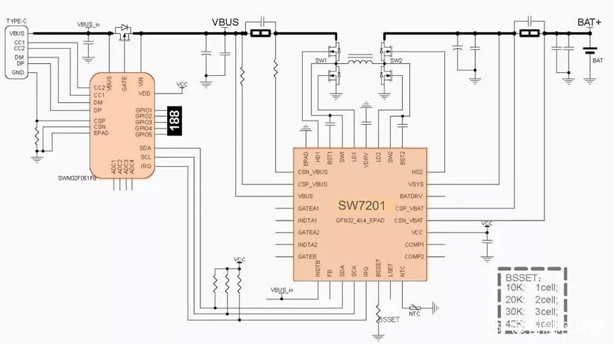 升降压充电IC SW7201的移动电源解决方案