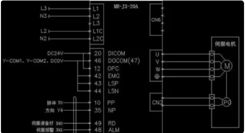 PLC与伺服电机的接线方法