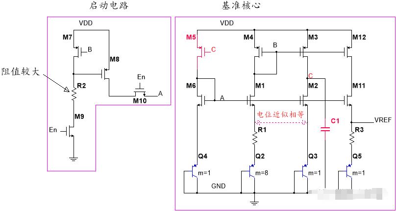 NPN管做放大器的基準電路設(shè)計