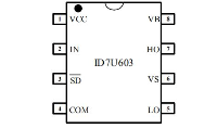 ir2104驱动芯片代换料ID7U603SEC-R1 600V半桥预驱方案