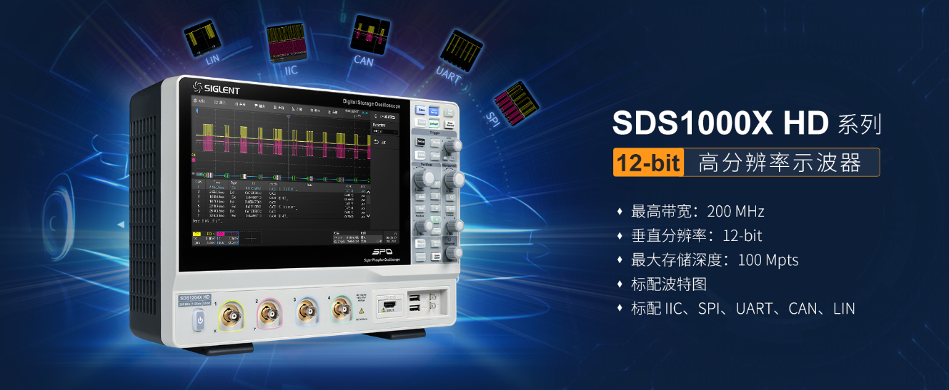 新品上线|鼎阳科技发布新一代<b class='flag-5'>SDS</b>1000X HD系列高分辨率示波器