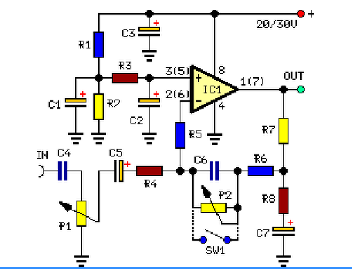 具有低音增强的立体声<b class='flag-5'>前置放大器</b>电路分享