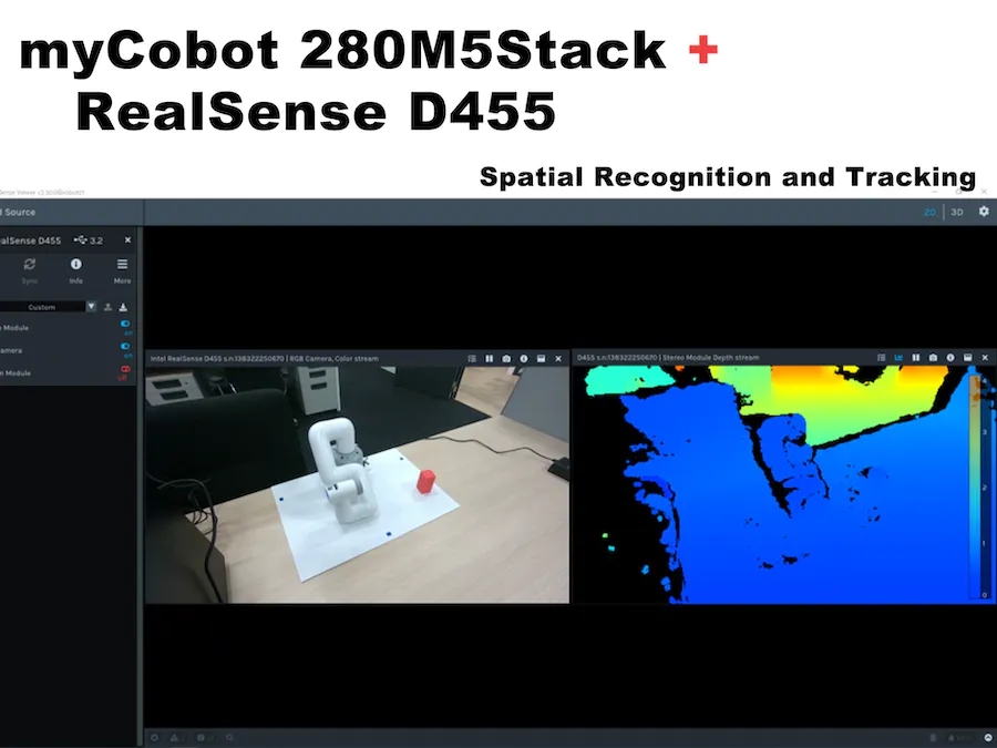 使用RealSense D455的空间识别操作myCobot