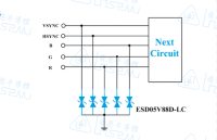 VGA- 靜電放電及插拔脈沖電壓防護(hù)-優(yōu)恩半導(dǎo)體