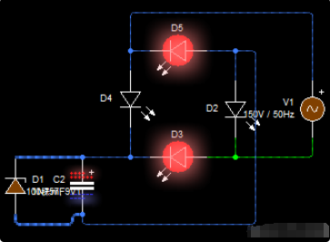 利用<b class='flag-5'>发光二极管</b>的桥式整流<b class='flag-5'>电路设计</b>