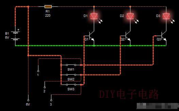 水位显示电路的工作原理