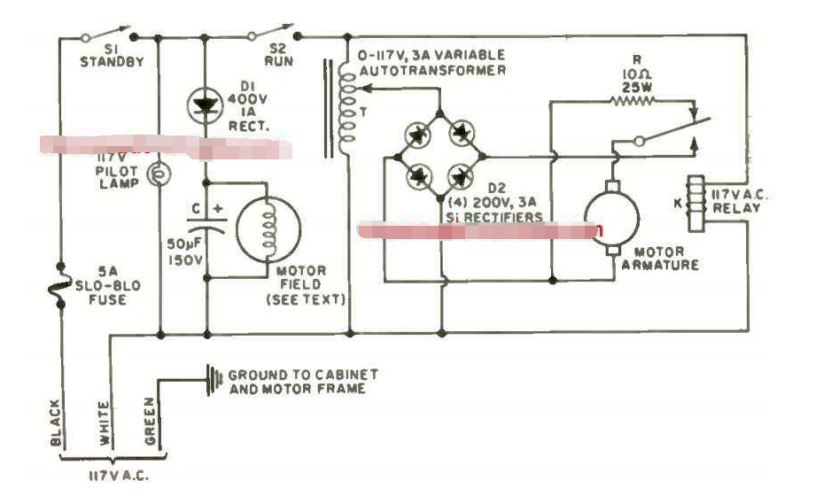 基于Variac的直流并联电机控制器电路