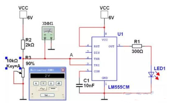 <b class='flag-5'>555</b><b class='flag-5'>定時器</b>的仿真測試