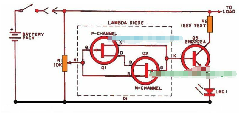 基于λ二极管的镍镉低<b class='flag-5'>电池电量</b>监控电路