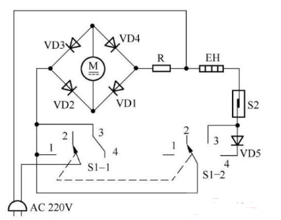 經(jīng)典的電吹風(fēng)電路圖分享