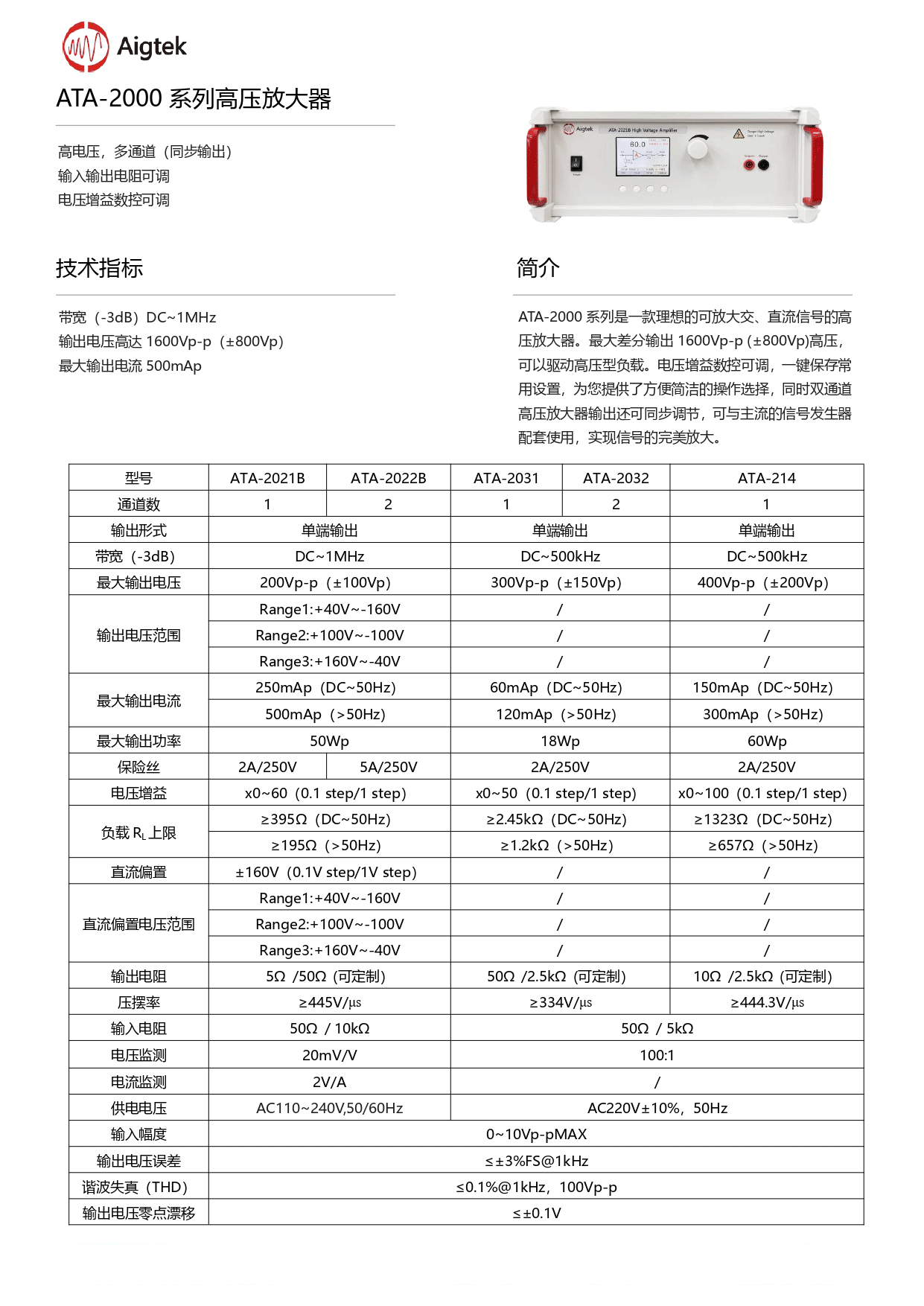 高压放大器