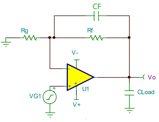 同相比例放大電路的CF反饋電容的計算和設計