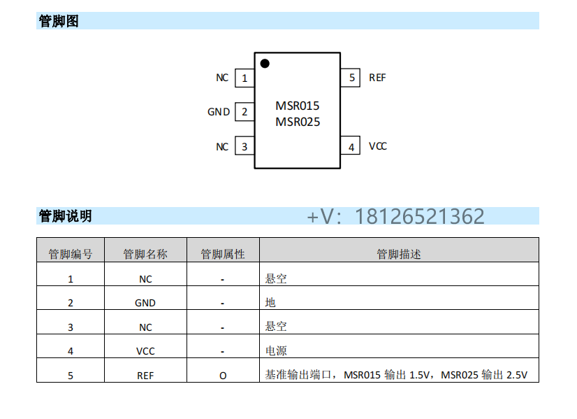 MSR015/MSR<b class='flag-5'>025</b>低温漂、低功耗电压基准可pin对pin兼容REF015/REF<b class='flag-5'>025</b>