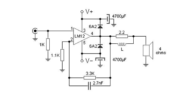基于M12CLK的100W<b class='flag-5'>音频放大器</b>电路