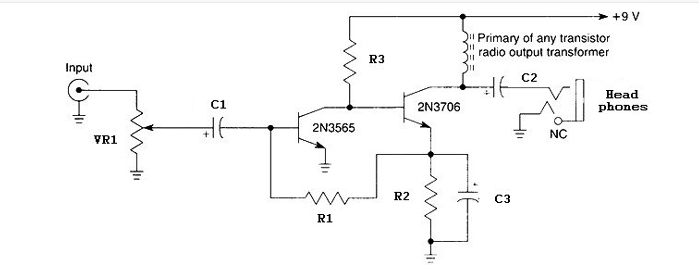 构建一个基于耳机音频<b class='flag-5'>放大器</b>的两个<b class='flag-5'>晶体管</b>电路