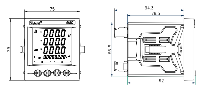 AMC系列直流电流/电压表