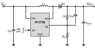 <b class='flag-5'>RY3750</b> 1.2MHz，30V，<b class='flag-5'>升压</b>转换器