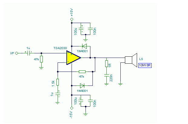 TDA2030<b class='flag-5'>音频放大器</b>电路图分享