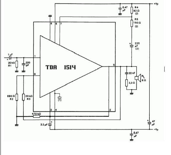 可输出<b class='flag-5'>50W</b>音频功率的TDA1514放大器<b class='flag-5'>电路</b>