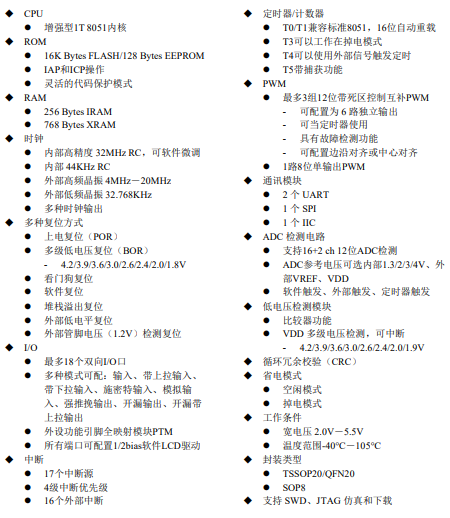 <b class='flag-5'>HC89</b>S003AF4/<b class='flag-5'>HC89S001</b>AJ4 20/8 引脚 8 位 ADC 型 FLASH <b class='flag-5'>单片机</b> 外设功能引脚全映射