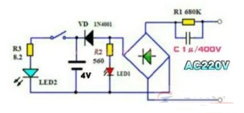 简单的充电式<b class='flag-5'>手电筒</b>的电路原理
