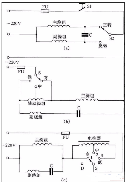 单相<b class='flag-5'>电容</b><b class='flag-5'>电动机</b>的简单控制线路