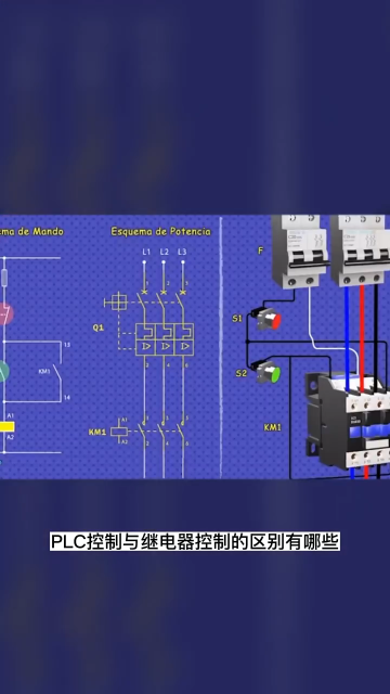 PLC控制与继电器控制的区别 #学习电工电气电路传播正能量 #plc编程 #plc培训#硬声创作季 