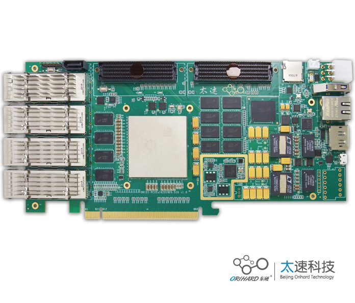 高速信号处理板卡设计原理图：519-基于ZU19EG的4路100G光纤的PCIe 雷达信号处理卡
