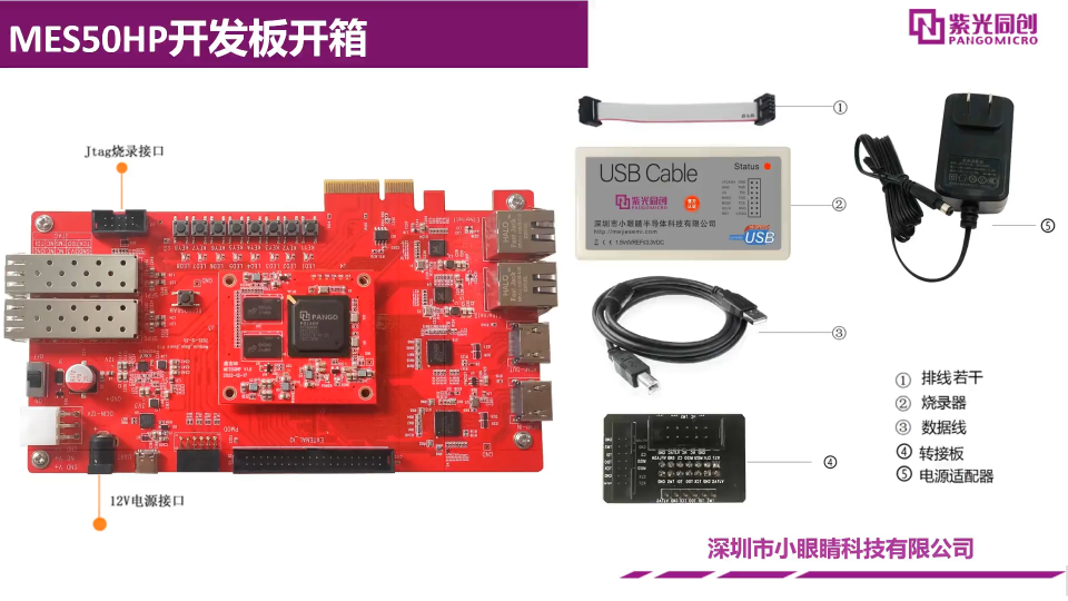 紫光同创FPGA开发板#盘古50K开发板开箱教程来啦！ @小眼睛FPGA盘古系列开发板!