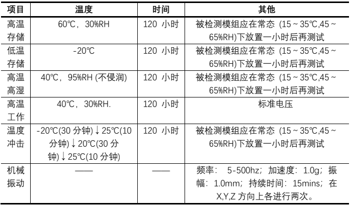 LCD显示器可靠性试验