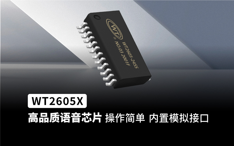 WT2605芯片专为音频蓝牙应用而设计，是深一款高品质MP3语音编解码蓝牙芯片