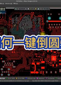 本视频演示了如何进行一键倒圆弧操作。（感谢Altium资深群群友萌面大虾提供的视频素材）