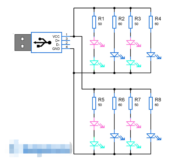 自制一个<b class='flag-5'>USB</b>供电的桌面<b class='flag-5'>装饰</b>LED灯