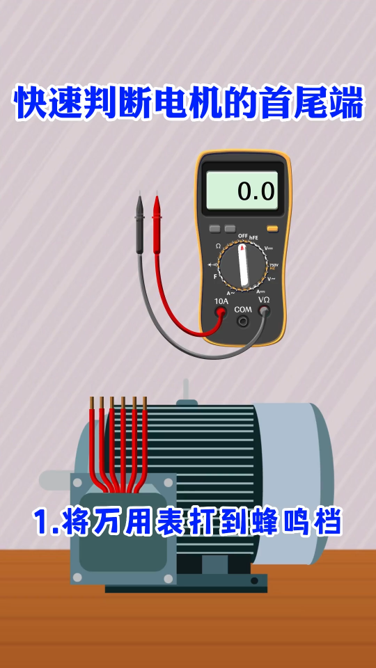 快速判斷電機(jī)的首尾端