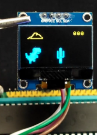 51單片機(jī)Chrome小恐龍動畫和控制(無游戲算法) #51單片機(jī) #OLED 